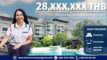 🏙️ Living On Top of The World – Stunning Penthouse in Bangsaray Heights Condominium