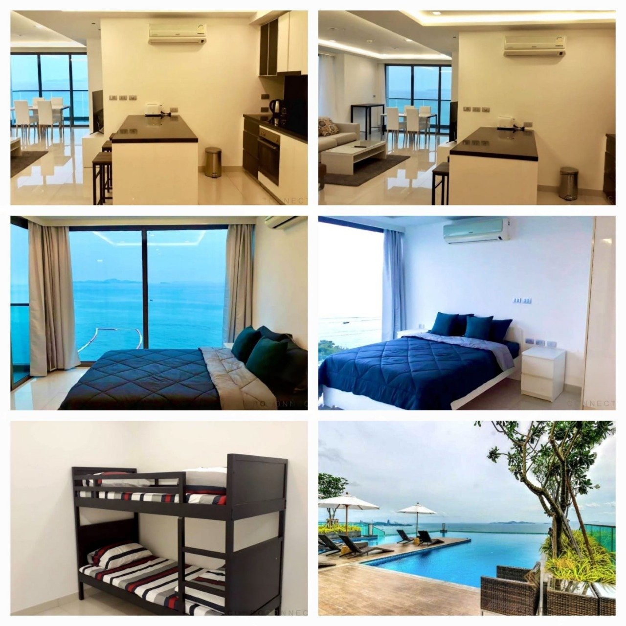 Beachfront Corner Unit - 2 Bedroom For Rent @Wongamat Tower