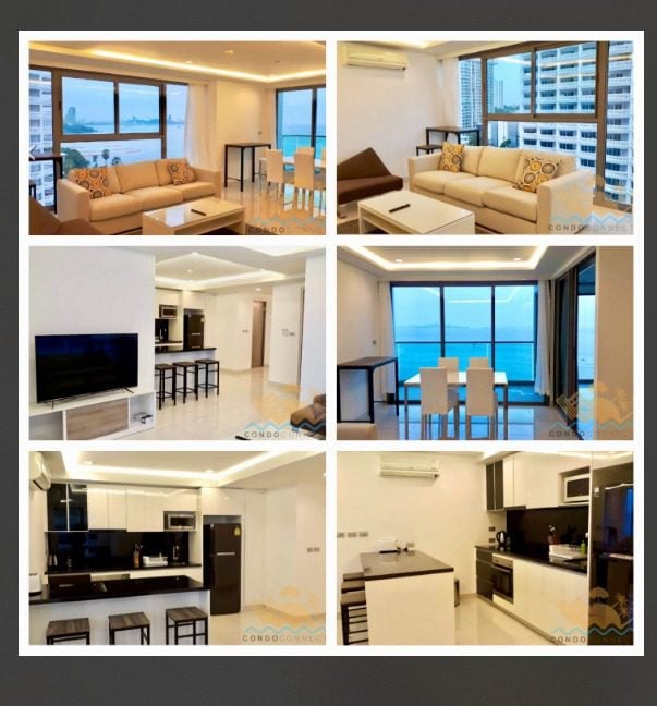 Beachfront Corner Unit - 2 Bedroom For Rent @Wongamat Tower thumbnail