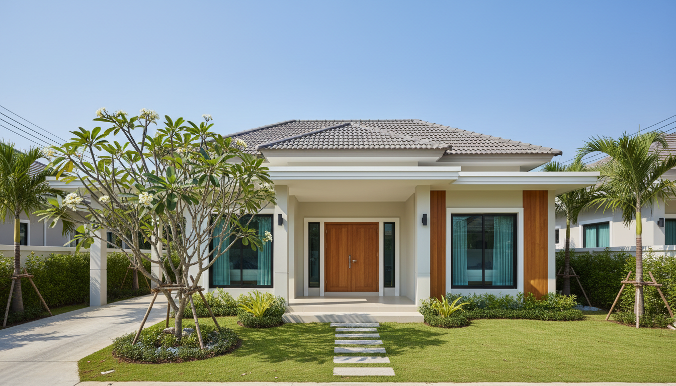 Single-Story 2BR/1BA Bungalow in East Pattaya Near Mapachan Lake with Garden - test